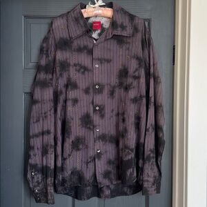 Report purple/black Embroidered Shirt, XL